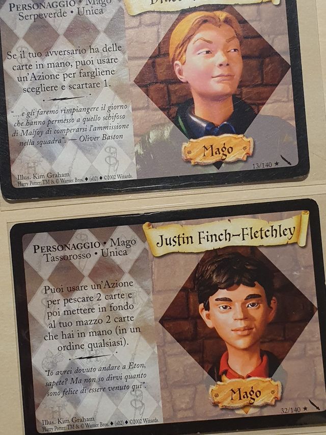 Cartas Harry Potter TCG Cámara