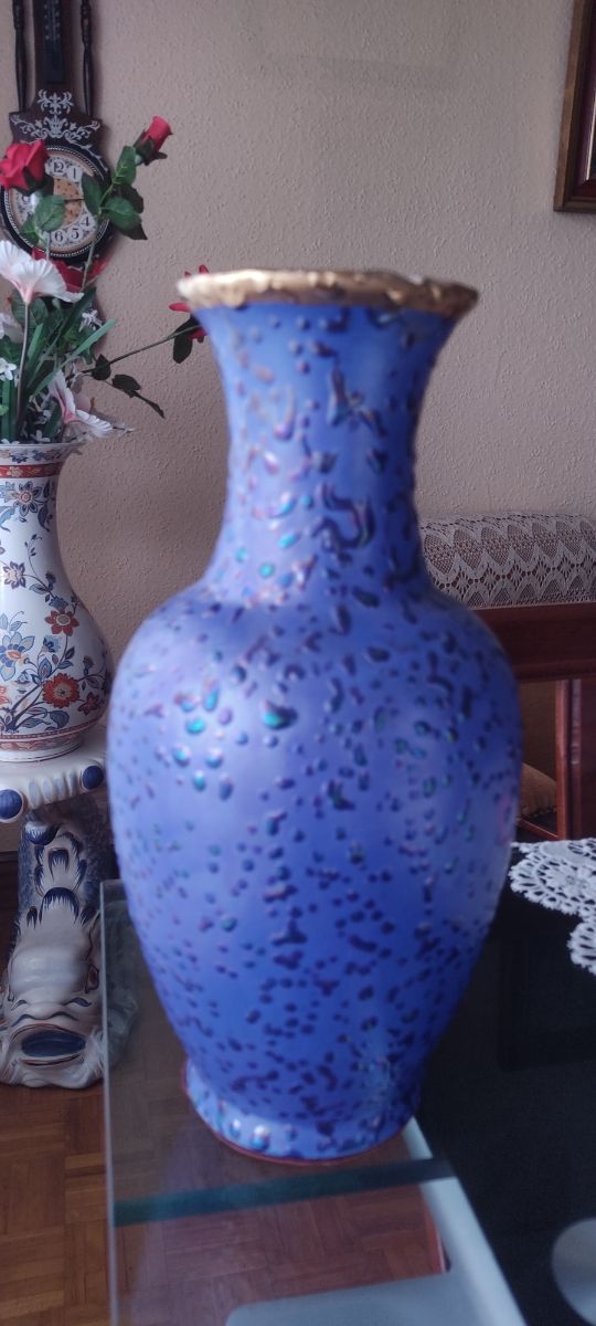 Jarrón azul