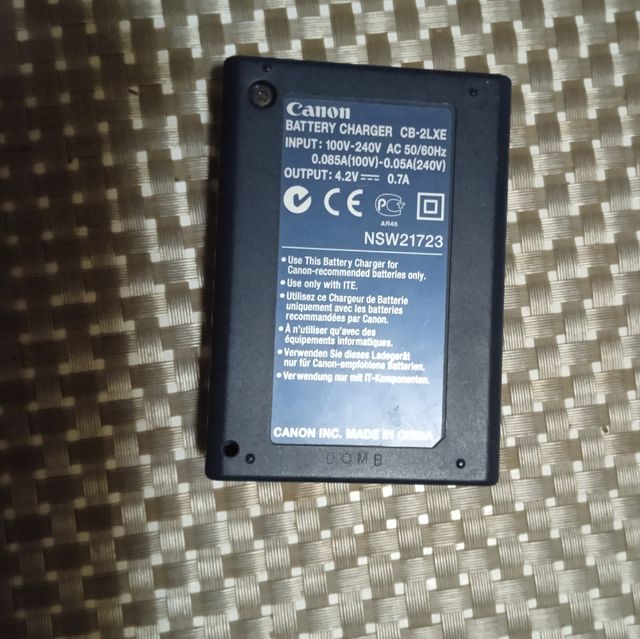 Cargador para cámara fotos Canon
