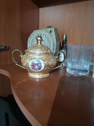 Juego de café doce tazas.