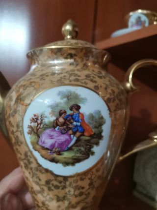 Juego de café doce tazas.