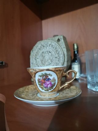 Juego de café doce tazas.