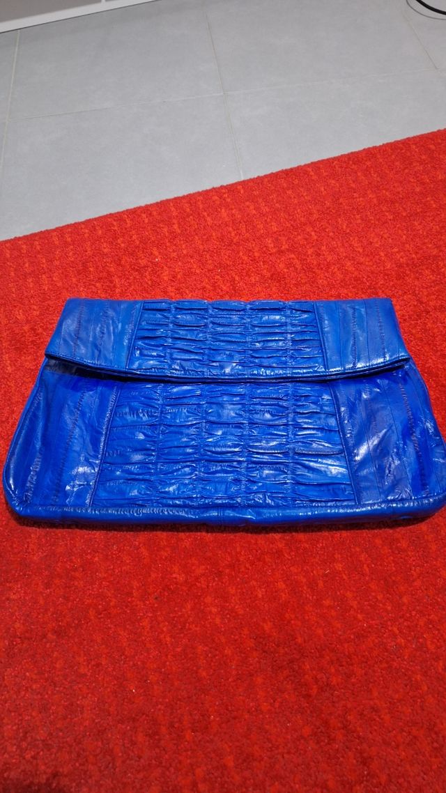 Pochette  pelle Heidi Mottran sea lily clucth