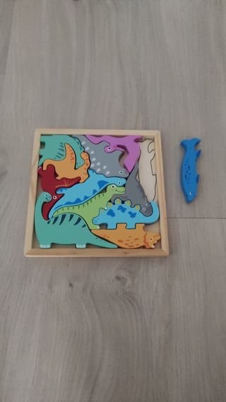 Puzzle de madera infantil dinosaurios