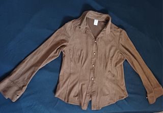 Camisa italiana marrón 44