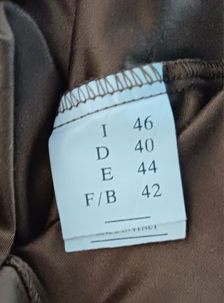 Camisa italiana marrón 44