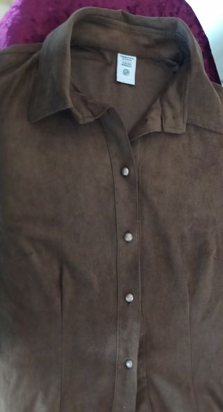 Camisa italiana marrón 44