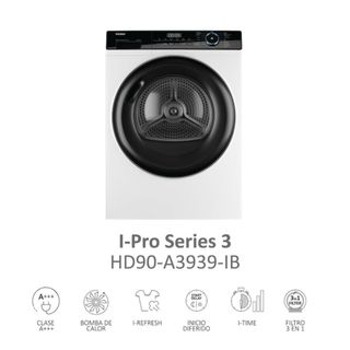secadora Haier I-Pro Series 3 HD90-A3939-IB