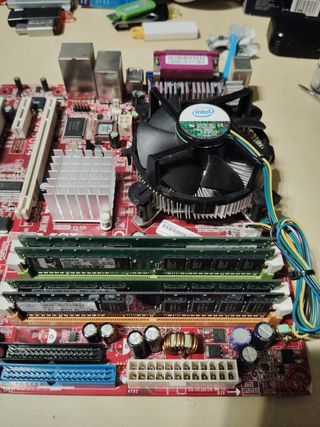PLACA BASE MSI+CPU+DISIPADOR+RAM