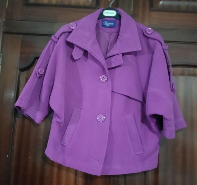 Chaquetón oversize paño