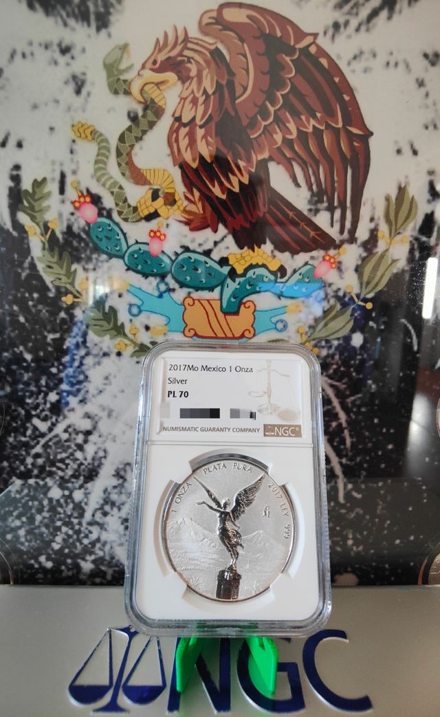 LIBERTAD MEXICO MATE BRILLO 2017 PLATA