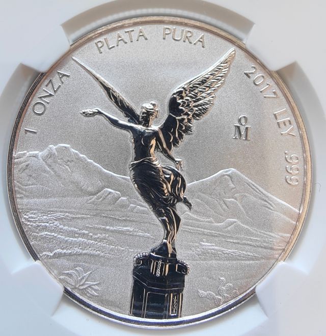 LIBERTAD MEXICO MATE BRILLO 2017 PLATA