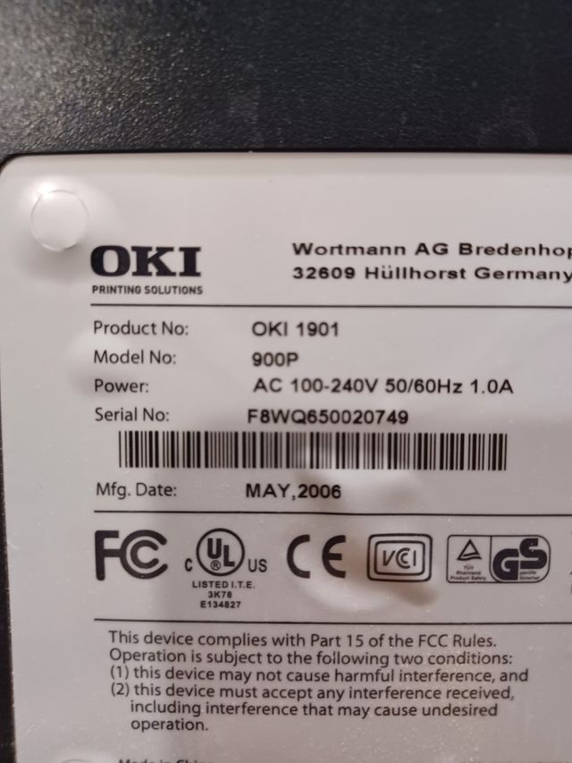 Monitor 19" OKI 1901 19"