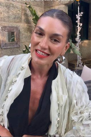 CHAQUETA VOLANTES ABALORIOS JOYA ZARA