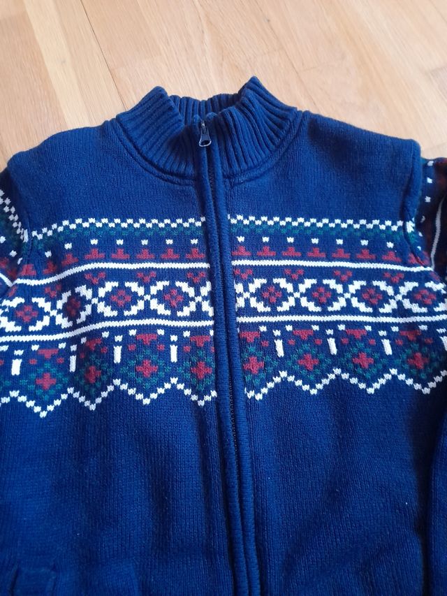 Chaqueta lana con cremallera niños 11-12