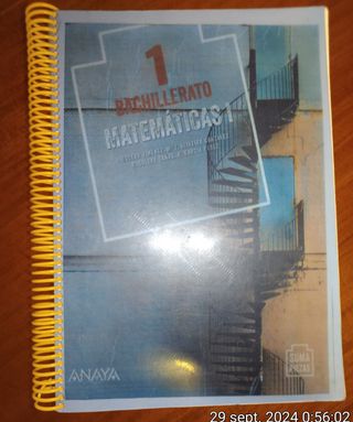Matemáticas 1 Anaya 1 bachillerato 
