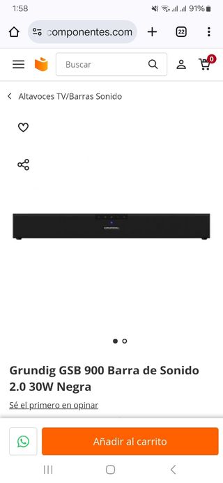 Barra sonido Grundig GSB 900 NUEVA