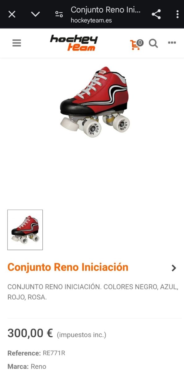 Patines hockey 🏒 ruedas talla 34 RENO.