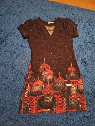 Vestito donna maniche corte fantasia