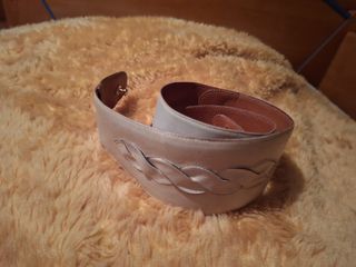 Cintura in pelle intrecciata mis 85