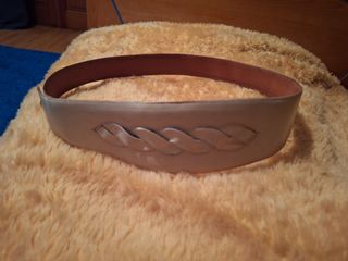 Cintura in pelle intrecciata mis 85