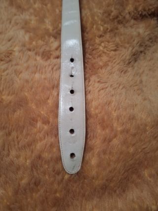 Cintura in pelle intrecciata mis 85