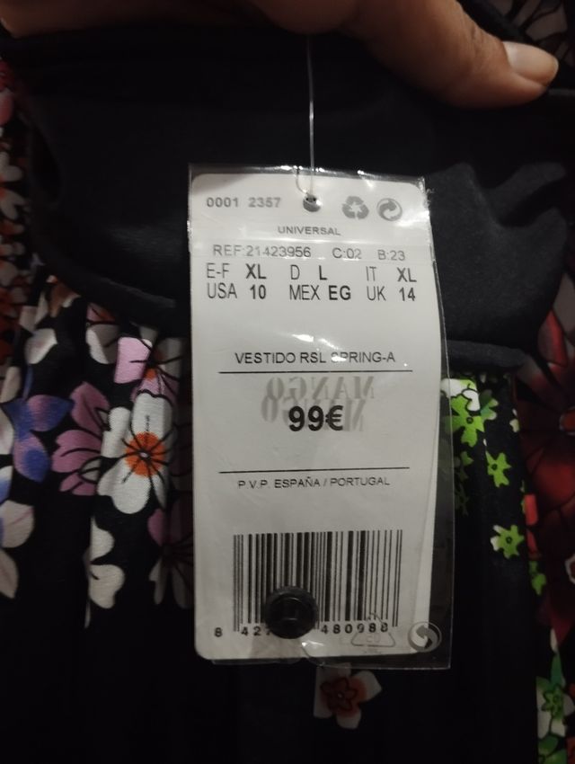 Vestido  Mango largo