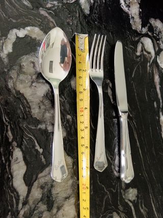 Cubertería alpaca-plata