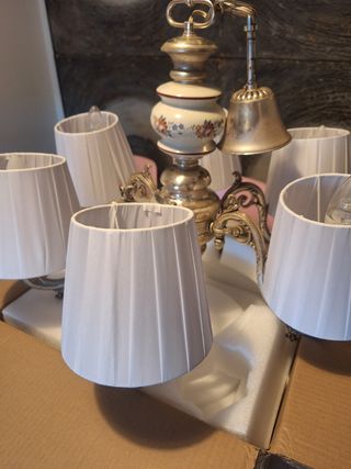 Lámpara vintage plata