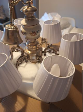 Lámpara vintage plata