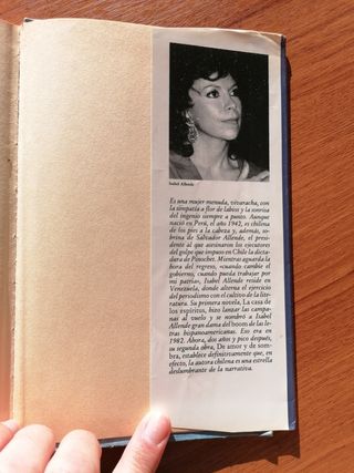 Libro "De amor y de sombra" - I. Allende