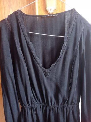 Blusa negra Stradivarius