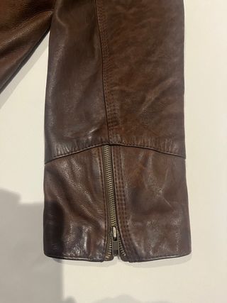 Chaqueta piel motera