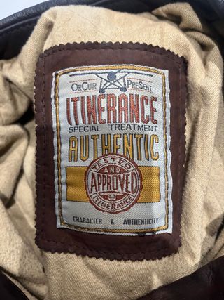 Chaqueta piel motera