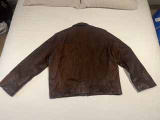 Chaqueta piel motera