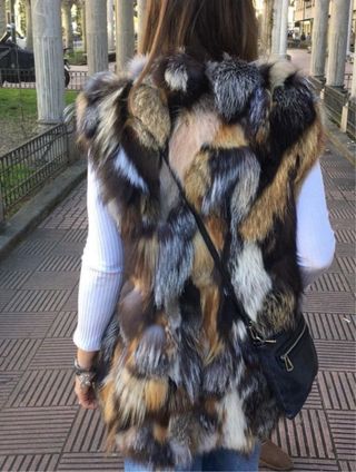 ESPECTACULAR chaleco zorro natural. Peleteria 