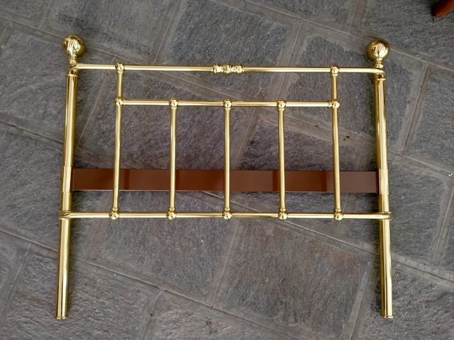 Coppia letti singoli in ottone