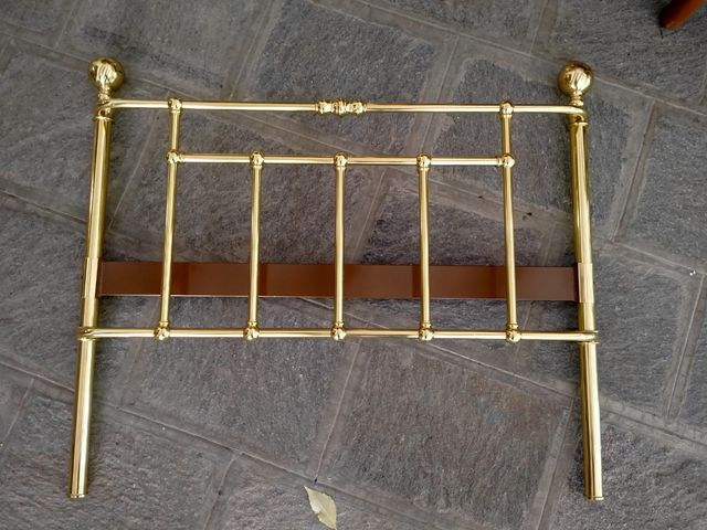 Coppia letti singoli in ottone