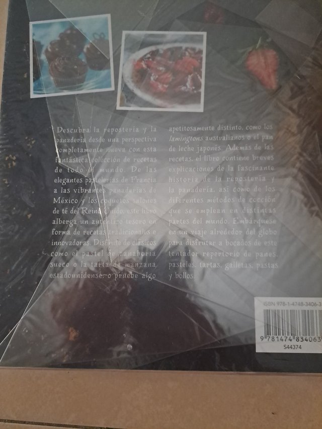 Libro de recetas cocina pastelería y panadería