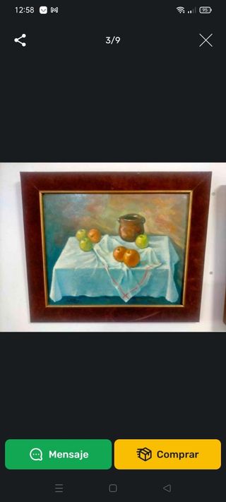 3 Cuadros Óleo, Bodegones y Flores.