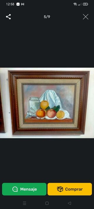 3 Cuadros Óleo, Bodegones y Flores.