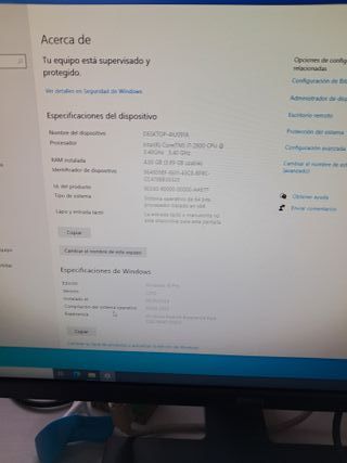 Torreo PC i7 2600 a 3,4Ghz 4Gb RAM