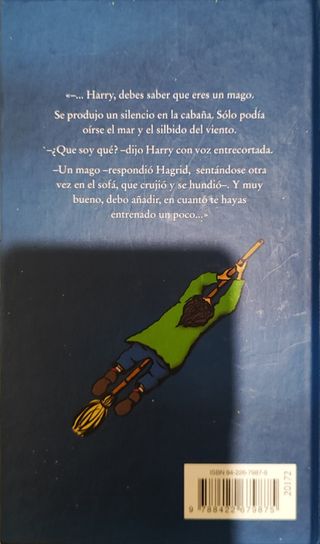 Libro Harry Potter y la Piedra Filosofal