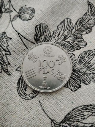  6 Monedas De  100 pesetas 