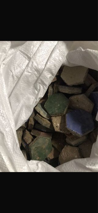 Suelo de mosaico antiguo siglo XIX