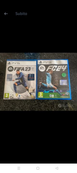 giochi  fifa 23 / e fifa 24 ps5