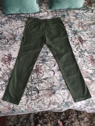 Pantalón Lois verde talla 48 hombre