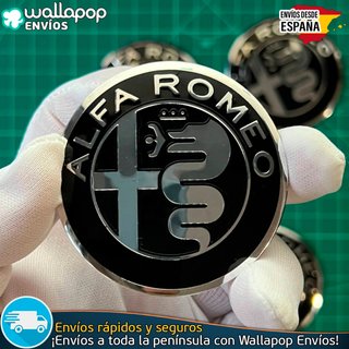 X4 Emblemas Alfa Romeo 56mm Pegatinas Tapacubos
