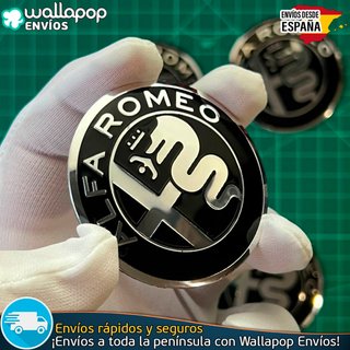 X4 Emblemas Alfa Romeo 56mm Pegatinas Tapacubos