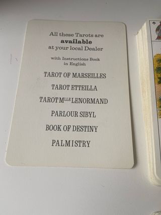 Cartas tarot antiguas